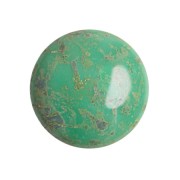 Cabochon rond en verre par Puca® 18 mm - Frost Jade Travertin x1