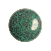 Cabochon rond en verre par Puca® 18 mm - Frost Jade Bronze x1