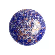 Cabochon rond en verre par Puca® 18 mm - Frost Royal Blue Tweedy x1
