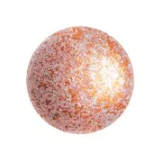 Cabochon rond en verre par Puca® 18 mm - Frost Sweet Pink Tweedy x1