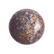 Cabochon rond en verre par Puca® 18 mm - Frost Parme Tweedy x1