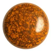 Cabochon rond en verre par Puca® 25 mm - Frost Tangerine Bronze x1