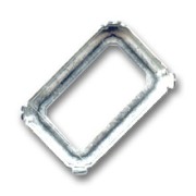 Serti griffe pour cabochon PureCrystal 4627 27x18,5 mm - Argenté x1|raw }}