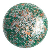 Cabochon rond en verre par Puca® 25 mm - Frost Jade Tweedy x1