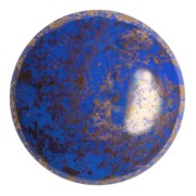 Cabochon rond en verre par Puca® 25 mm - Frost Royal Blue Bronze x1|raw }}