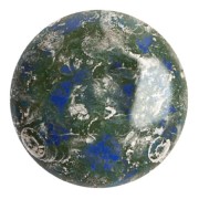 Cabochon rond en verre par Puca® 25 mm - Frost Royal Blue New Picasso x1