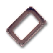 Serti griffe pour cabochon PureCrystal 4627 27x18,5 mm - Cuivré Vieilli x1|raw }}