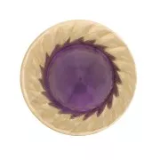 Élément rond à coller 9 mm pour cabochon 5 mm - Gold filled (or laminé) x1