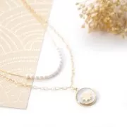 Élément fleur à coller 6 mm - Gold filled (or laminé) x1