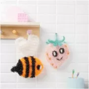 Creative Bubble - Fil à crocheter pour éponge tawashi - Neon Abricot x50g