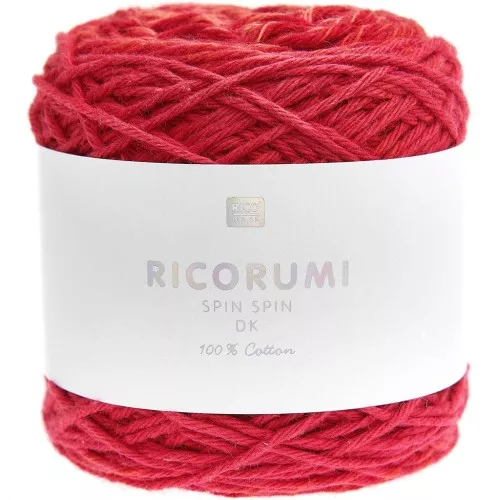 Coton Ricorumi Spin Spin par Rico Design pour Amigurumi - Rouge x50g