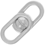 Fermoir design aimanté 19.5x8 mm - Argent 925 x1