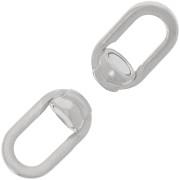 Fermoir design aimanté 19.5x8 mm - Argent 925 x1