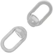 Fermoir design aimanté 19.5x8 mm - Argent 925 x1