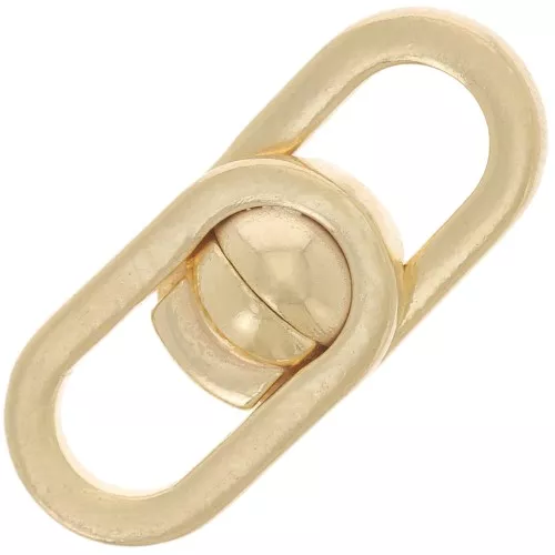 Fermoir design aimanté 19.5x8 mm - Argent 925 Doré à l'or fin x1