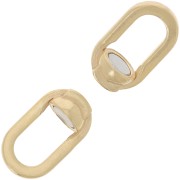 Fermoir design aimanté 19.5x8 mm - Argent 925 Doré à l'or fin x1