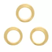 Perles rondelles heishi - 3x0.8 mm - Doré à l'or fin x25