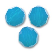 Perles rondes  PureCrystal 5000 4 mm Caribbean Blue Opal x20