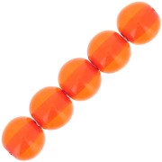 Perles en résine transparente 6 mm - Orange x10|raw }}