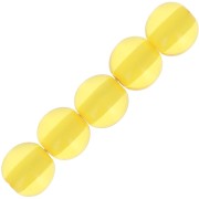 Perles en résine transparente 6 mm - Jaune soleil x10|raw }}