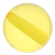Perles en résine transparente 8 mm - Jaune soleil x1