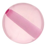 Perles en résine transparente 8 mm - Rose clair x1