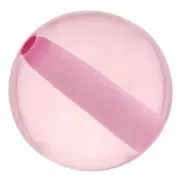Perles en résine transparente 8 mm - Rose clair x1