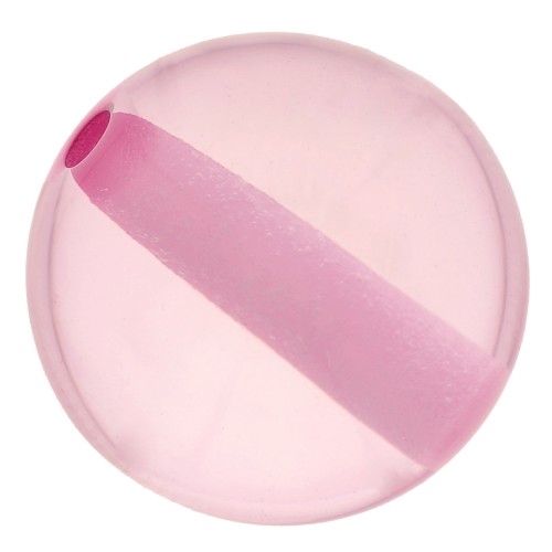 Perles en résine transparente 8 mm - Rose clair x1