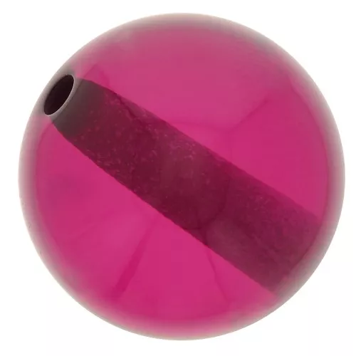 Perles en résine transparente 8 mm - Pourpre x1