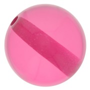 Perle en résine transparente 10 mm - Rose foncé x1|raw }}