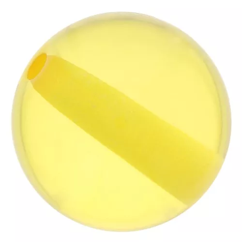 Perle en résine transparente 10 mm - Jaune soleil x1