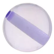 Perle en résine transparente 10 mm - Lavande x1