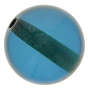 Perle en résine transparente 10 mm - Bleu canard x1|raw }}