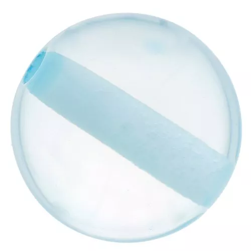 Perle en résine transparente 10 mm - Bleu glacier x1