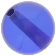 Perle en résine transparente 12 mm - Bleu royal x1