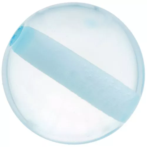Perle en résine transparente 12 mm - Bleu glacier x1