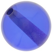 Perle en résine transparente 14 mm - Bleu royal x1|raw }}