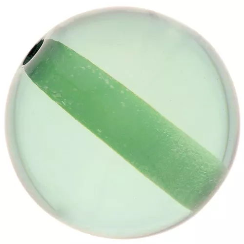 Perle en résine transparente 14 mm - Vert x1