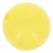 Perle en résine opaque 8 mm - Jaune soleil x1