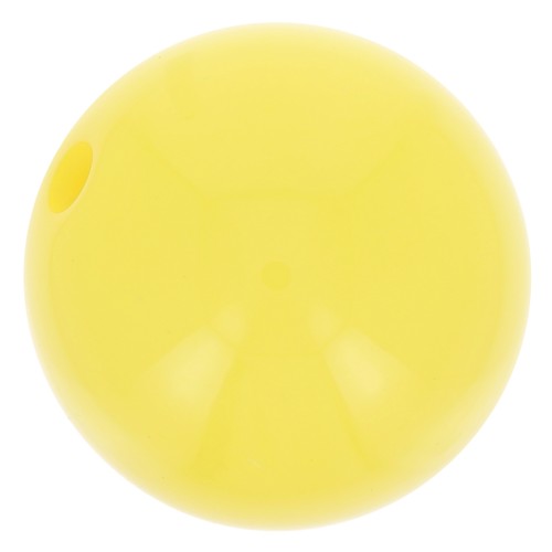 Perle en résine opaque 8 mm - Jaune soleil x1
