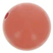Perle en résine opaque 8 mm - Terre cuite x1