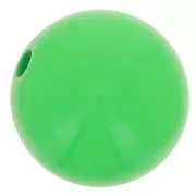 Perle en résine opaque 10 mm - Vert prairie x1