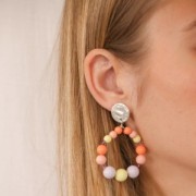 Perle en résine opaque 10 mm - Jaune soleil x1