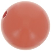 Perle en résine opaque 12 mm - Terre cuite x1|raw }}
