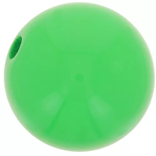 Perle en résine opaque 14 mm - Vert prairie x1