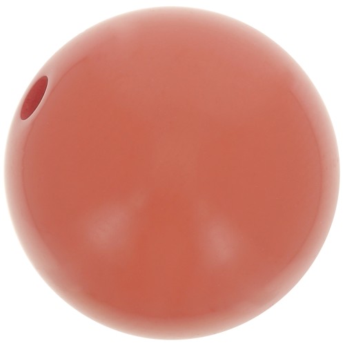 Perle en résine opaque 14 mm - Terre cuite x1
