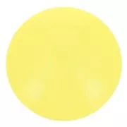 Cabochon rond en résine opaque 12 mm - Jaune soleil x1