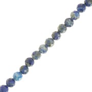 Perles rondes facettées 4 mm pierre gemme - Lapis lazuli x39cm|raw }}