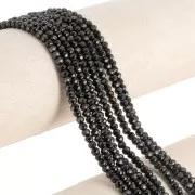 Perles rondes aplaties facettées 4x3 mm pierre gemme - Spinelle x36cm