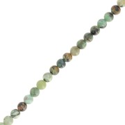 Perles rondes 3.5 mm pierre gemme - Turquoise africaine - Jaspe x39cm|raw }}